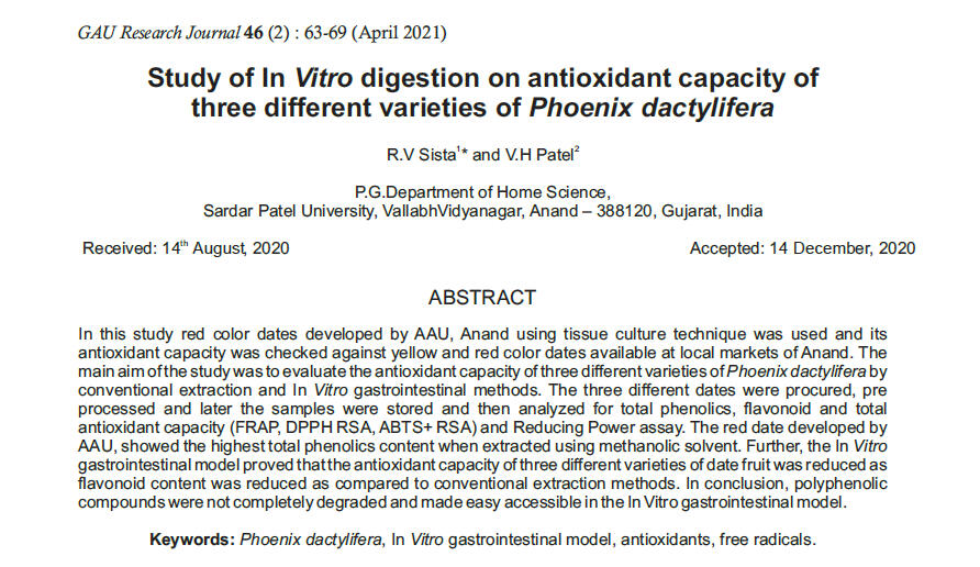 Published Research Paper